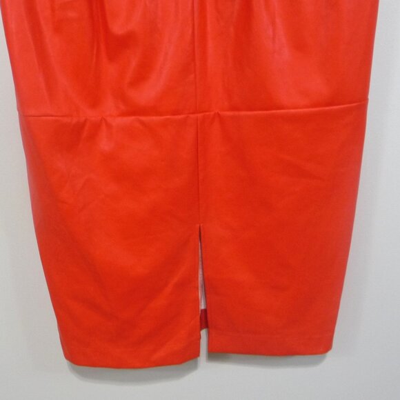 RED FAUX LEATHER DRESS SIZE XL GABRIELLE UNION - Picture 6 of 13